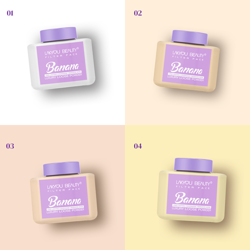 Lakyou Beauty -Filter Face Banana Loose Powder | Colour-Correcting Brightening Setting Powder