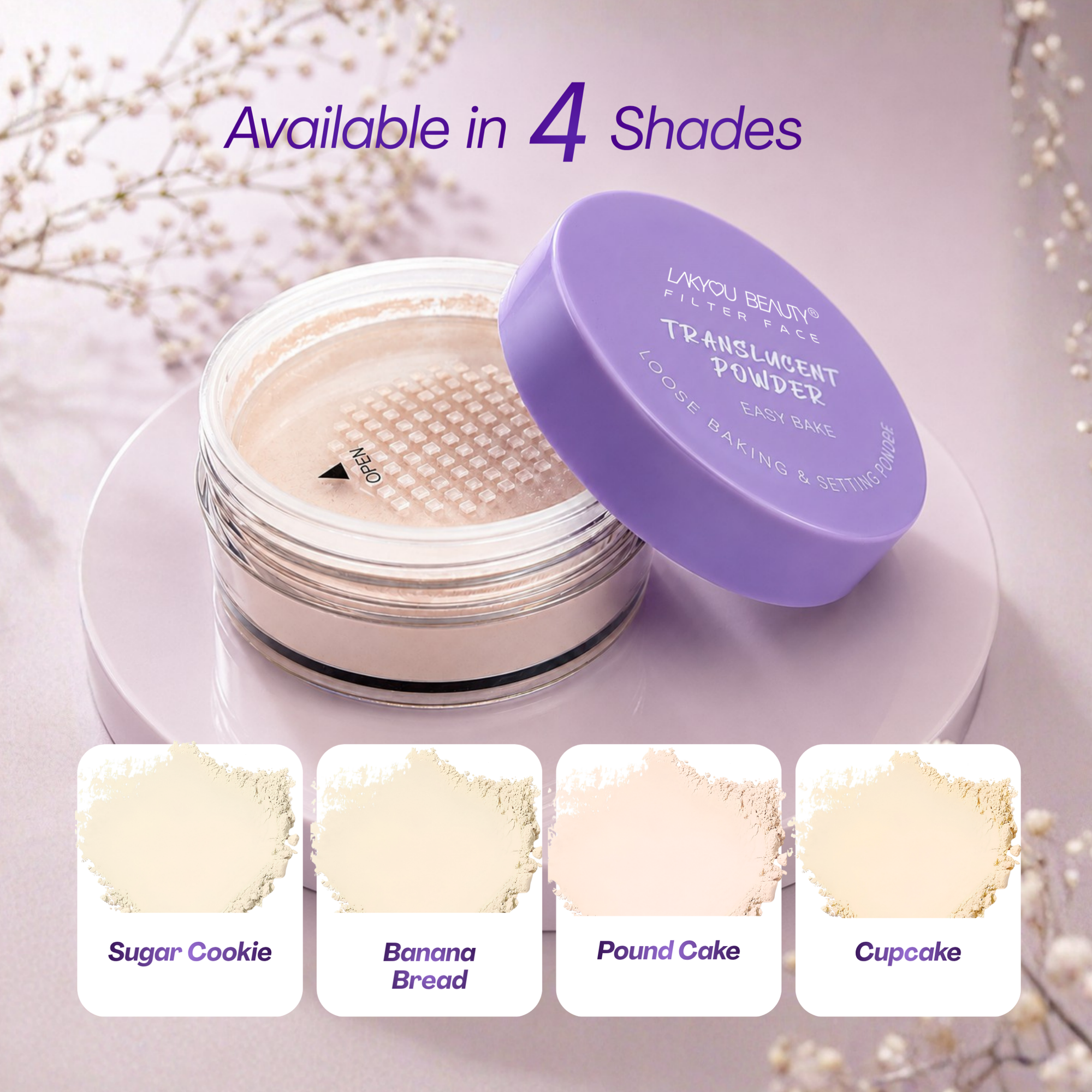 Lakyou Beauty - Filter Face | HD Translucent Powder | Lightweight Loose Setting Powder