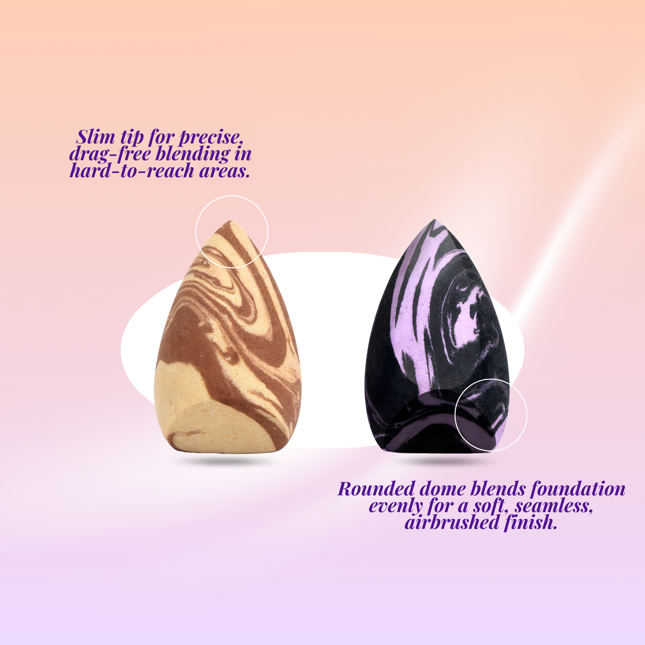 Lakyou Beauty Air Finish Makeup Sponge | Soft Beauty Blender for Smooth Flawless Makeup