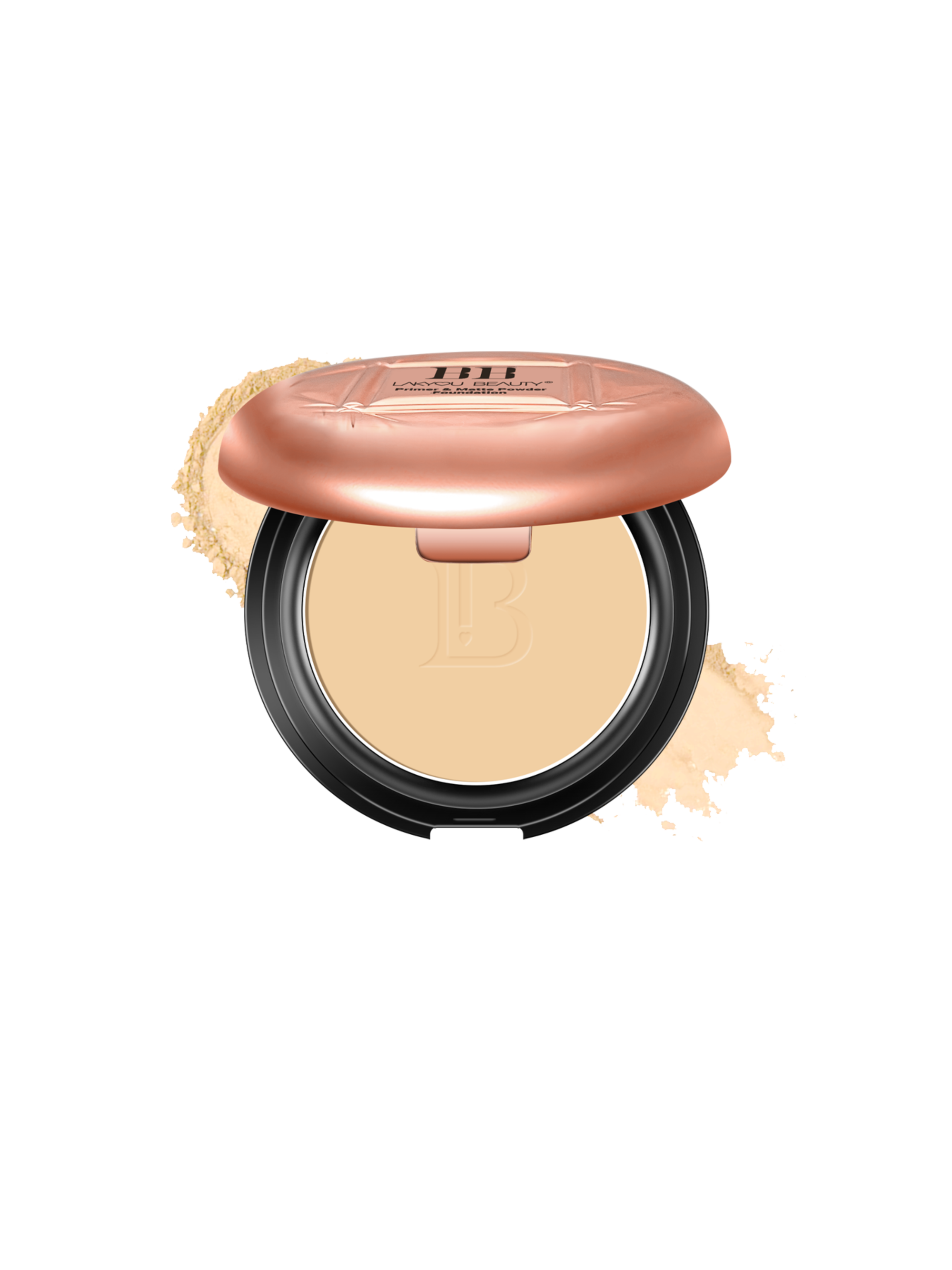 Lakyou Beauty - Prime+Matte Powder Foundation | Smooth Matte Finish Compact Powder