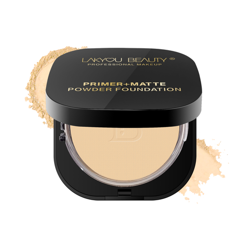 Lakyou Beauty - Primer + Matte Compact Powder | Smooth Matte Finish Face Compact