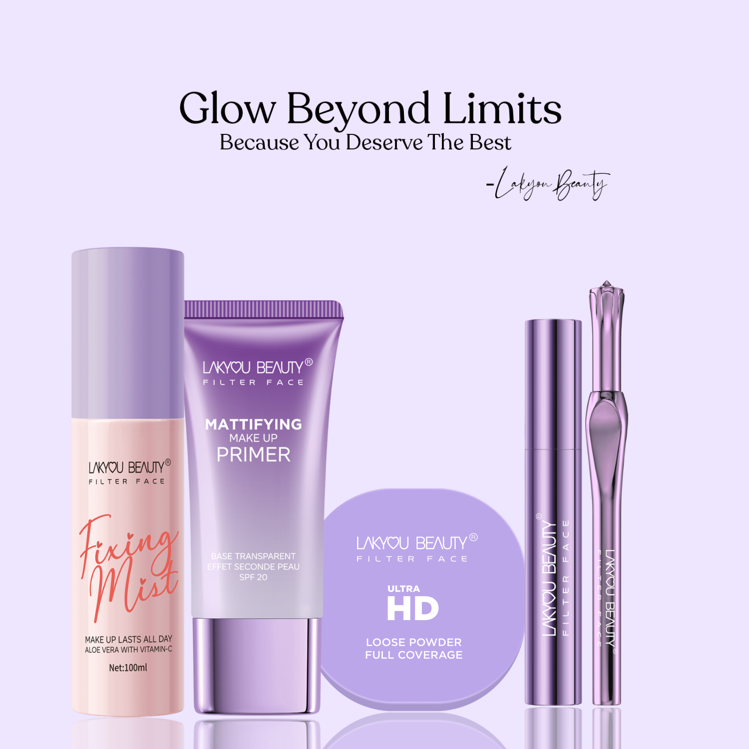 Lakyou Beauty -Filter Face Ultra HD Loose Powder | Translucent Airbrush Setting Powder for All Skin Tones