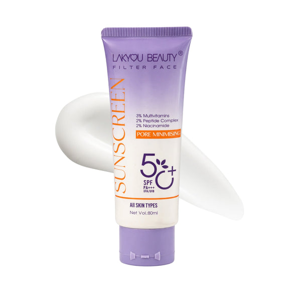 Lakyou Beauty | Sunscreen SPF 60 PA+++ | Hydrating UV Protection & Dewy Glow