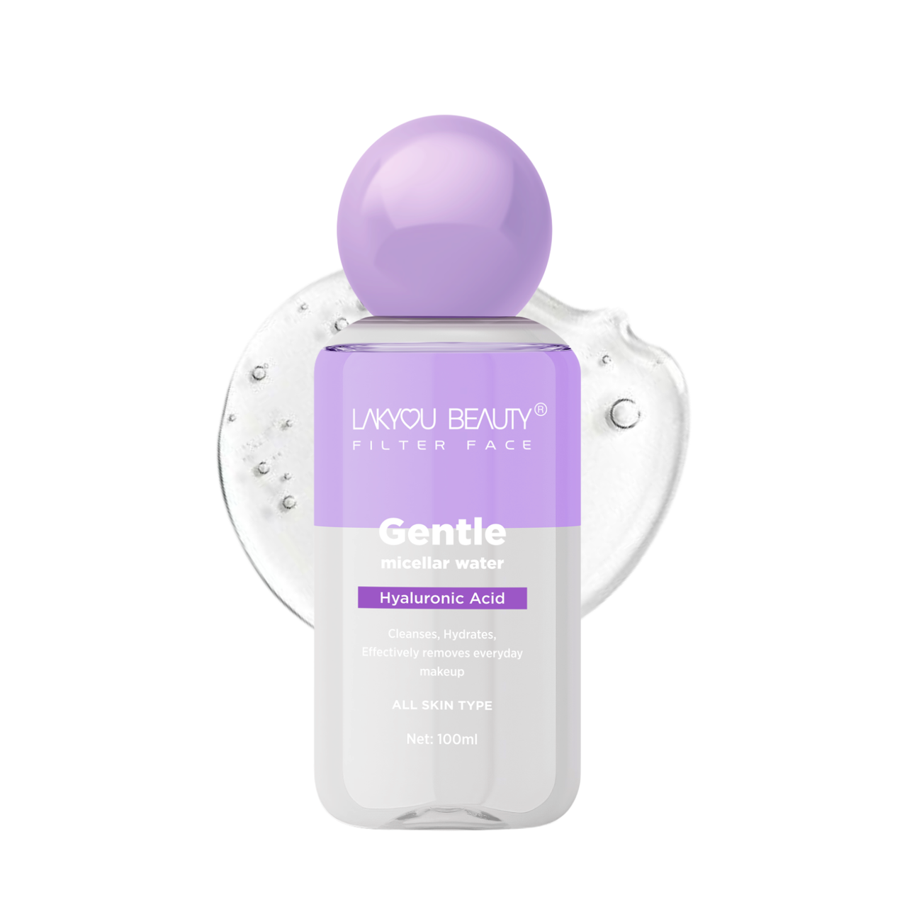 Lakyou Beauty -Filter Face Gentle Micellar Water | Sensitive Skin No-Rinse Makeup Remover