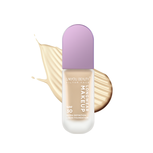 Lakyou Beauty -Filter Face Ultra Definition Liquid Foundation | Full Coverage & Long-Lasting Base Makeup